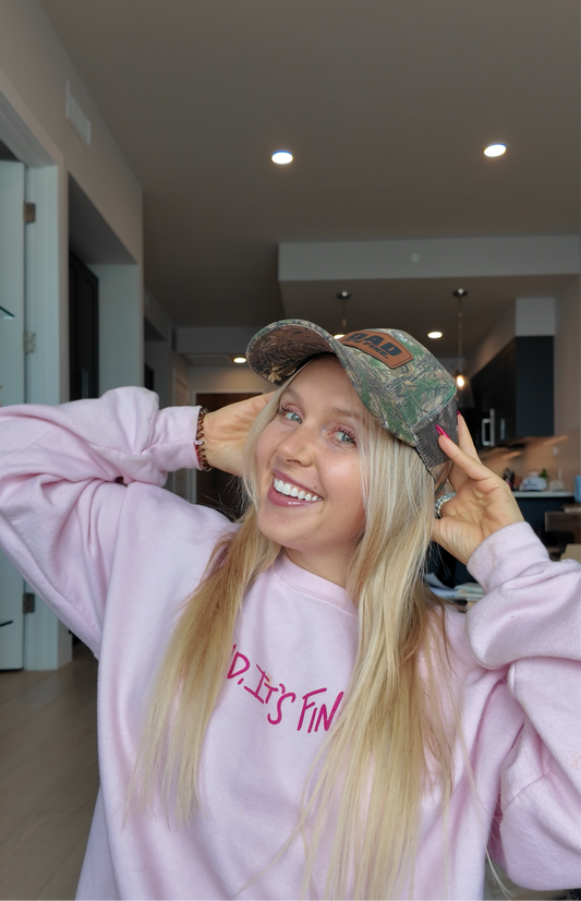 Camo Leather Patch Hat