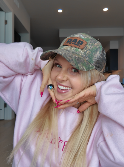 Camo Leather Patch Hat