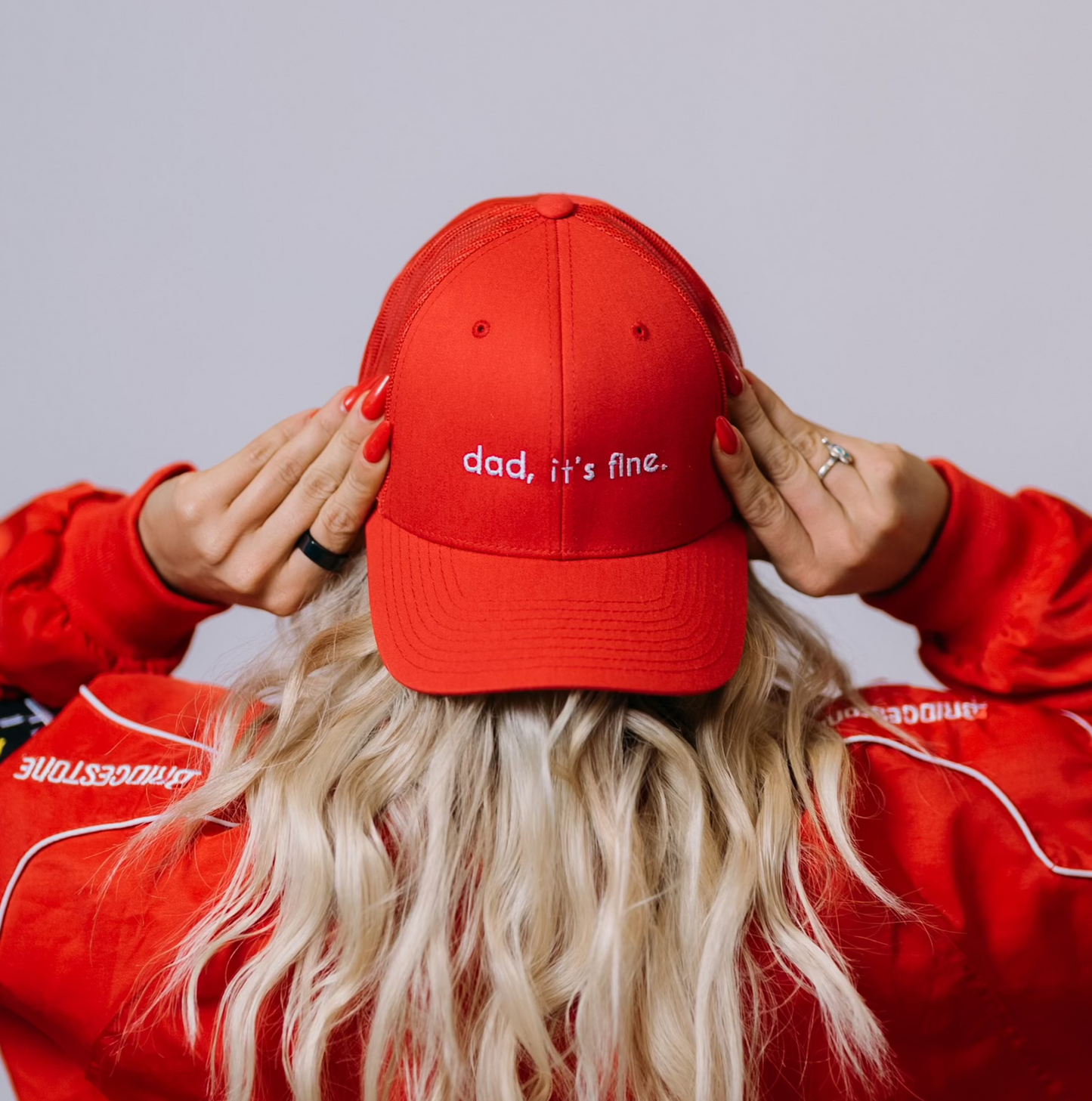 Low Profile Trucker Hat Spicy Red