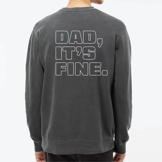Big Bold Pigment-Dyed Crewneck Sweatshirt